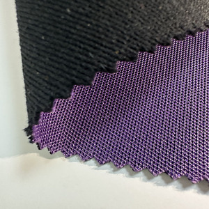 Tela de malla brillante de poliéster 100% de 270GSM personalizada, con brillo <span class=keywords><strong>morado</strong></span> y spandex, anti-bolitas, resistente a desgarros, para prendas de exterior. - Product Image 4