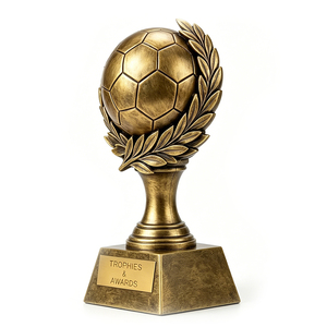 Fabricant <span class=keywords><strong>de</strong></span> trophées en résine dorée personnalisés, coupe <span class=keywords><strong>de</strong></span> football dorée, souvenirs pour les tournois sportifs scolaires, cadeaux personnalisés - Product Image 3