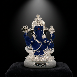 Estatua de Ganesha Plateada de Primera Calidad, Hecha a Mano en Acero Inoxidable, Ídolo del Dios Hindú para Decoración del Hogar, Culto en Templos, Festivales y Espacios Sagrados - Product Image 6