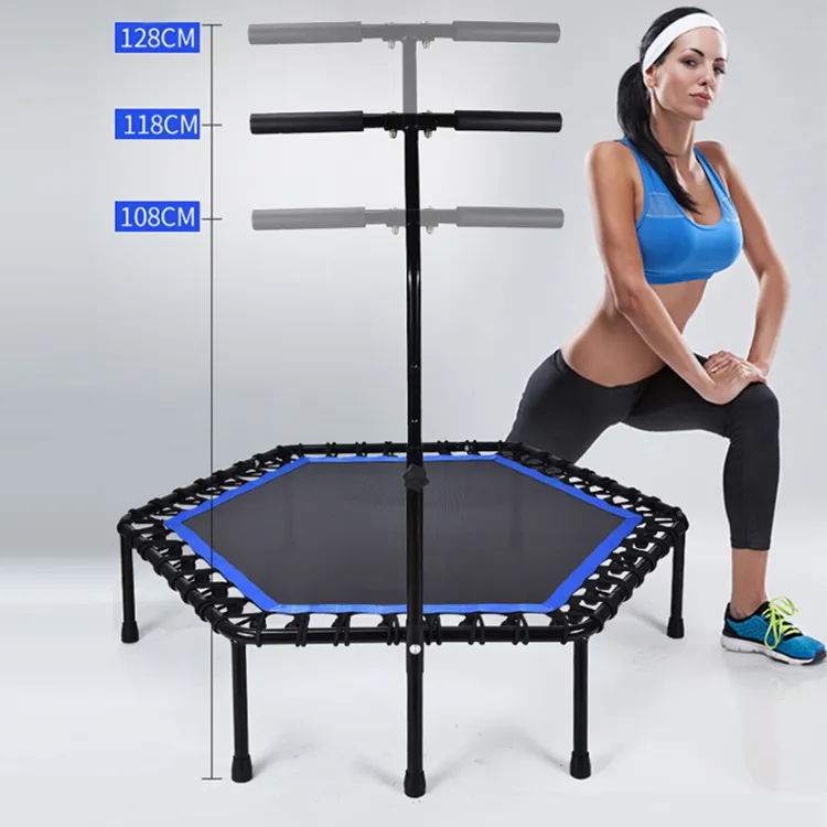 พับ6ft 8ft 10ft 12ft 14ft 16ft Rebound กระโดดเทรนเนอร์หัวใจในร่มการออกกำลังกาย Fitness Trampoline สำหรับผู้ใหญ่