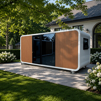 Villa conteneur Apple House en panneaux sandwich aluminium à assemblage rapide, résidence sécurisée pour mère et bébé, pour usage en appartement et séjour de vacances
