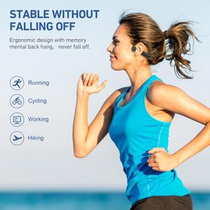 Auriculares de Conducción Ósea Chensive para Deportes, Inalámbricos con Micrófono, Diseño Abierto, 12H de Batería, IPX5 Impermeables, Individuales - Product Image 4