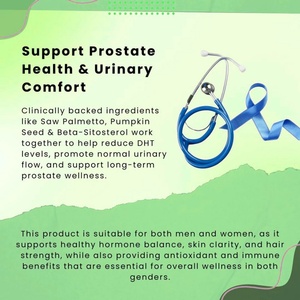 Cápsulas Blandas de Saw Palmetto Sin Gluten de Alta Calidad con Aceite de Semilla de Calabaza, Promueven la Salud de la Próstata y la Salud del Corazón - Product Image 6