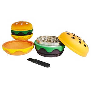 Broyeur à herbes manuel rond en alliage de zinc avec motif artistique entièrement imprimé pour accessoire - Product Image 3