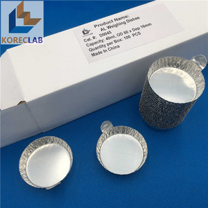 Vassoio di Pesatura Rotondo in Alluminio da 80ml per Laboratori, con Linguetta, Forniture per Laboratorio - Product Image 3