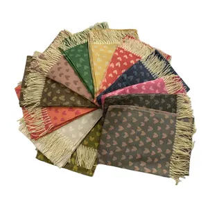 65*180cm wholesale warm winter scarf for women pashmina tassel shawls fashion Ethnic scarf shawl