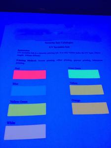 Encre de sécurité fluorescente UV de haute qualité, encre à base de solvant compatible pour imprimante, sérigraphie, certifiée avec MSDS - Product Image 5