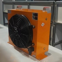 Nouveau Refroidisseur d'huile hydraulique à plaques en aluminium AH1012T 100L/min, Radiateur de refroidissement moteur, Ventilateur de refroidissement, Refroidisseur d'air 24V/220V