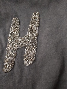 Perles de caviar, lettres en strass, technique de thermocollage, strass en cristal à repasser, transfert thermique pour t-shirt - Product Image 2