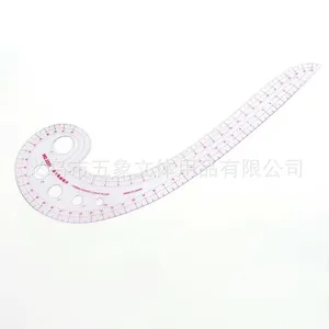 Transparent Tailor French Curve Sewing Ruler Comma Shaped Rulers, Size: 31