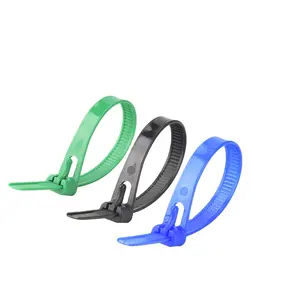 150mm-350mm Self-Locking color zip tie Removable Nylon Ribbon Decorative Christmas Tree UV Cable Ties