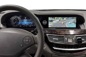 จอแสดงผลคู่ Gerllish ขนาด 12.3 นิ้ว สำหรับรถยนต์ Mercedes-Benz S W221 ปี 2005-2013 เครื่องวัดความเร็วแบบดิจิตอล พร้อมเครื่องเล่นมัลติมีเดียและวิทยุในรถยนต์ - Product Image 4