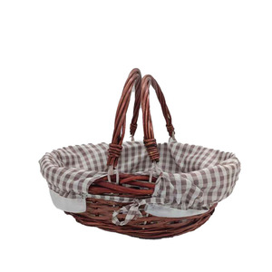 Cesto de mimbre barato con tela personalizada - Product Image 1