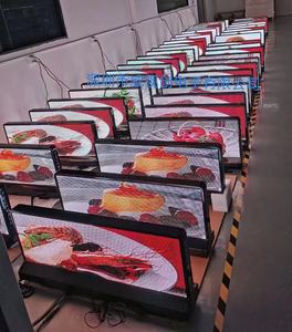 Panneau de signalisation double face pour toit de <span class=keywords><strong>taxi</strong></span> du fournisseur OEM 3G 4G Wifi Affichage numérique sans fil à LED pour publicité extérieure - Product Image 3