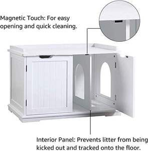 Meubles de bac à <span class=keywords><strong>litière</strong></span> pour <span class=keywords><strong>chat</strong></span> cachés en bois pour chien Boîte à <span class=keywords><strong>litière</strong></span> pour <span class=keywords><strong>chat</strong></span> Toilette protection des meubles pour <span class=keywords><strong>chat</strong></span> Chaton Abri Ombre <span class=keywords><strong>Cacher</strong></span> <span class=keywords><strong>la</strong></span> maison - Product Image 6