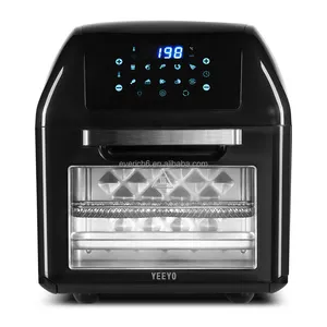Multifunctionele Digitale 12L Lucht Friteuse + Rotisserie Dehydrator Convectie Oven, 17 Touch Screen Presets Fry, Gebraden, Accessoires