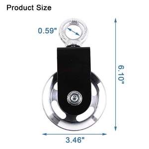 Sistema de polea de cable de gimnasio de alta resistencia: ruedas giratorias silenciosas de 360 ° para ejercicios de tracción/vuelo Lat, soporte de peso y rotación suave - Product Image 6