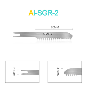 Lâmina de Serra Cirúrgica Ortopédica para Corte de Osso Sagital Oscilante Recíproco, Peça de Mão para Osteotomia, Lâminas Microdentárias - Product Image 5