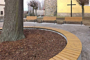 Kommerzielle runde Bank Outdoor Garten warten Kreis Bank Stuhl Park Patio Baum Bank - Product Image 4