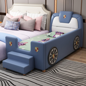 <span class=keywords><strong>Lit</strong></span> bébé JS Splicing Design pour enfants, en bois massif, avec barrière de sécurité, rangement et fonction <span class=keywords><strong>lit</strong></span> d'appoint - Product Image 1