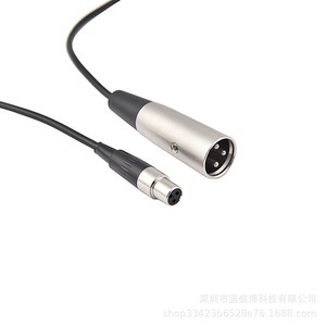 Mini Xlr Female To Xlr 3 Pin Male Adapter <b>Cable</b> Zinc Alloy Audio Connector For <b>Microphone</b> Use - Product Image 1