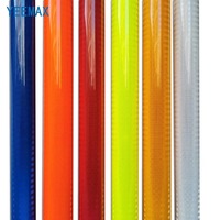 Etiquetas Adhesivas Reflectantes Prismáticas de Alta Calidad en Rollo de PET/PVC, Señales de Tráfico Personalizadas, Señalización de Advertencia de Seguridad Vial