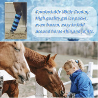 Bottes de refroidissement en gel réutilisables Furvorite RT-MS-014 pour chevaux, pour blessures, entraînement et récupération, ajustables, vente en gros