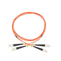 Serat LC SC FC ST konektor 3m 5m 10m serat Multimode 62.5/125 oranye OM1 OM2 dupleks 2.0mm 3.0mm kabel Patch kabel Patch