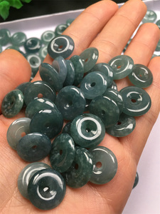 Factory <strong>Wholesale</strong> 13-16mm Water Blue Guatemalan Jadeite <strong>Jade</strong> Donut - Product Image 3