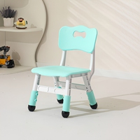 Chaises pour enfants en plastique réglables en hauteur pour garderie, école maternelle, école et usage domestique