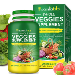 Kapsul Suplemen Diet Acentiallabs, Kapsul Suplemen Nabati 90p, Kapsul Nabati untuk Mendukung Keseimbangan Usus - Product Image 1