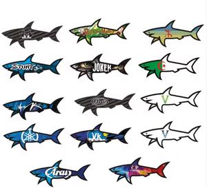 สติกเกอร์การ์ตูนฉลาม 3 มิติ กันน้ำ ลาย Paul and Shark แบบกำหนดเอง พร้อมลายธงชาติ Marseille Gertrude - Product Image 4