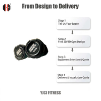 Mancuerna con Pesas Multifacéticas, Agarre Compacto, Construcción Duradera para Entrenamiento de Fuerza y Fitness Comercial