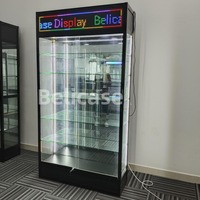 Smoke Shop Supplier Glas vitrine mit LED-Beleuchtung Full Vision Showcase mit verstellbaren Regalen Smoke Shop Showcases