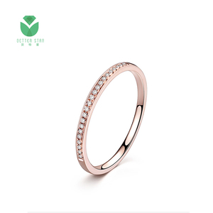 Betterstar corte personalizado DEF VVS HPHT/CVD IGI Lab Grown Diamond anillo joyería personalizada 18K anillo de oro sólido anillo de compromiso para mujer - Product Image 1