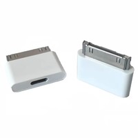 Adaptador de iluminación a 30 Pines, convertidor de sincronización de carga macho a hembra de 30 Pines de 8 pines para IPhone 4, Cable de cargador táctil para IPad 2 3 IPod