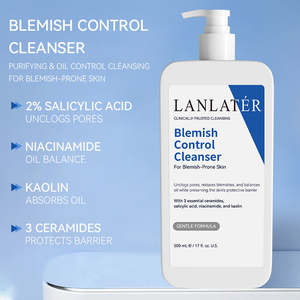 <span class=keywords><strong>Nettoyant</strong></span> <span class=keywords><strong>Visage</strong></span> <span class=keywords><strong>Moussant</strong></span> Hydratant Riche en Acide Salicylique et Niacinamide – Nettoyage en Profondeur des Impuretés, Retient l'Hydratation - Product Image 1