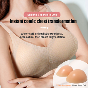 Reggiseno ONEFENG per Mastectomia, Senza Ferretto, con Tasca Post-Operatoria per Protesi Mammarie, Design per Miglioramento del Seno, Inserti in Nylon e Silicone - Product Image 2