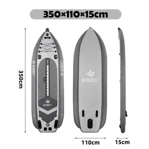 Tube de flotteur gonflable en caoutchouc épaissi pour bateau, support de canne à pêche, planche à pagaie portable stable, planche à pagaie debout - Product Image 5
