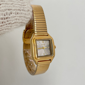 IEKE 88375 Orologio da Donna Stile <span class=keywords><strong>Palazzo</strong></span> Retrò Camelia con Quadrante Piccolo in Madreperla Incastonato di Diamanti, Lusso Sottile - Product Image 2