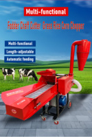 Nouveau Hachoir Électrique Monophasé Automatique Multifonctionnel 4,8 Tonnes/heure pour Fourrage, Grains et Matériaux Humides/Secs, Meilleure Vente