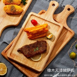 Tabla de cortar rectangular de madera maciza de roble japonés para fiestas, hoteles, comida y té - Product Image 5