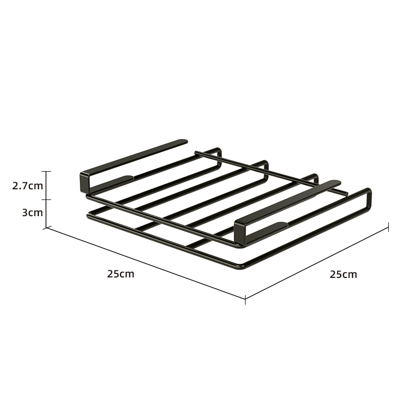 Grand support pour planche à découper monocouche - noir
