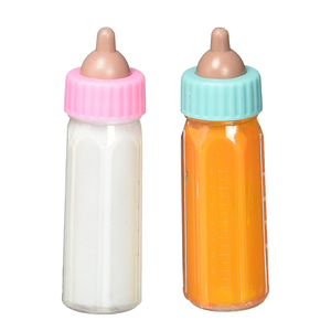 Set De Biberones Mágicos Para Muñecas – Líquido Que Desaparece Al Inclinar, 7 Piezas Con Chupetes Y Asas, Simulación De Leche O Jugo
