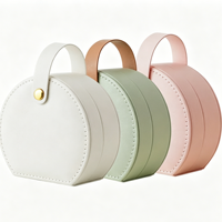 Boîte à bijoux élégante en cuir PU de qualité supérieure, étui de rangement portable pour voyage, collection de bijoux, bagues, colliers, boucles d'oreilles