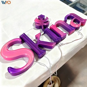 Letrero Personalizado <span class=keywords><strong>para</strong></span> Tienda al Aire Libre, Letrero Iluminado en 3D, Letras de Canal de Acrílico Tipo Gelatina <span class=keywords><strong>para</strong></span> Guardería, Tienda de Bebés, Aula Infantil - Product Image 2