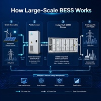 Système de stockage d'énergie en conteneur refroidi par liquide LFP BESS hors réseau de 30 pieds, batterie haute tension 5/6,8 MWh, OEM/ODM, de fabrication industrielle