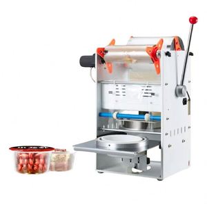 Food Packaging Machine Sealer Tray Sealing Capping Wrapping Gluing <b>Pouch</b> Film Plastic Bags Semi-Automatic Labeling - Product Image 1