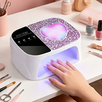 Nouvelle Lampe UV LED Professionnelle Haute Puissance à Quatre Niveaux de Réglage pour Séchage des Ongles, Source Lumineuse LED, Lampe à Ongles UV LED à Brancher pour Salons de Manucure