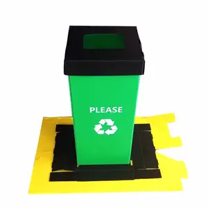 Cestino per il riciclaggio Correx classificato in bottiglia 2/3/4 scomparti 6L 20L 60L 120L contenitori per il riciclaggio dell'interno impermeabili